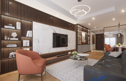 Thiết kế thi công nội thất căn hộ R3 Goldmark city